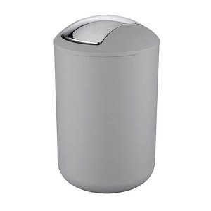 4008838877500 - WENKO Kosmetikeimer Brasil Grau L 65 Liter Grau Kunststoff (TPE) grau - grau